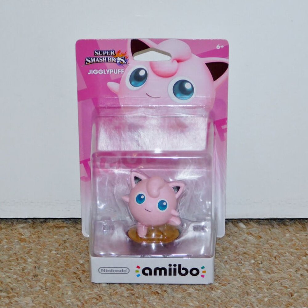 Nintendo Jigglypuff Amiibo Brand New Super Smash Bros. Wii U 3DS NA
